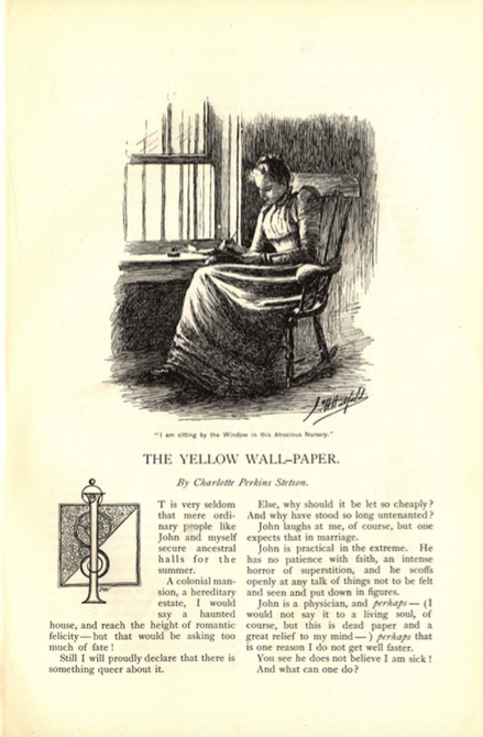 [Charlotte Perkins, The Yellow Wallpaper.]